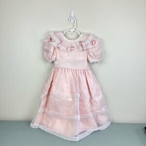 Vintage Sylvia Whyte Pink Party Dress 6